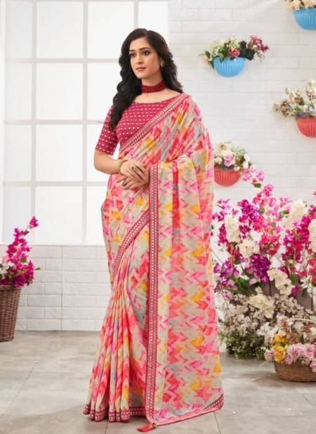 Pink Colour SURBHI 1 New Fancy Ethnic Wear Designer Saree Collection 101